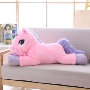 Pink and Purple Plush Unicorn Toy - brand new no tags